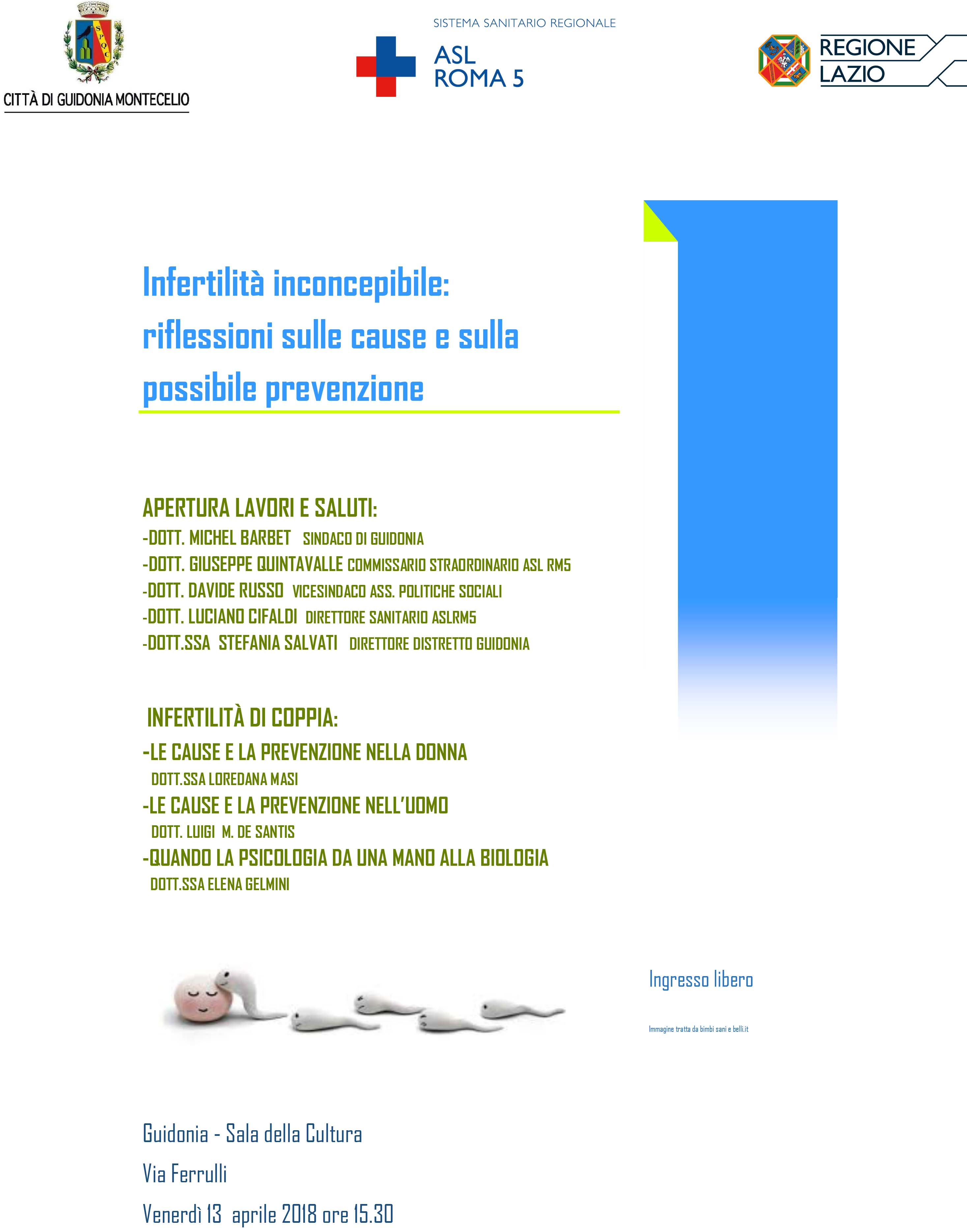 Guidonia: oggi pomeriggio convegno sull’infertilità