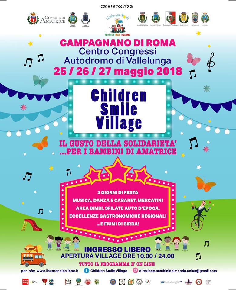 Campagnano: weekend con il Children smile village per i bambini di Amatrice
