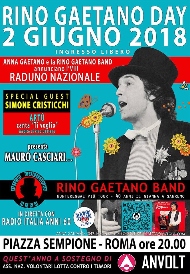 Roma: domani c’è il Rino Gaetano day a Piazza Sempione