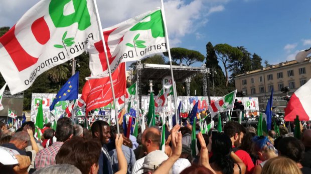 Il Pd un ircocervo bicefalo, a Monterotondo con l’Anpi contro il fascismo, a Rocca Priora l’alleanza coi «fascisti»